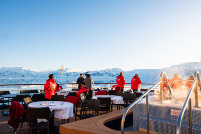 outer deck of Sea Spirit cruise ship